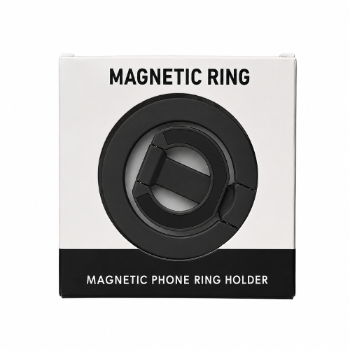 Magnetic Phone Ring Holder - Black